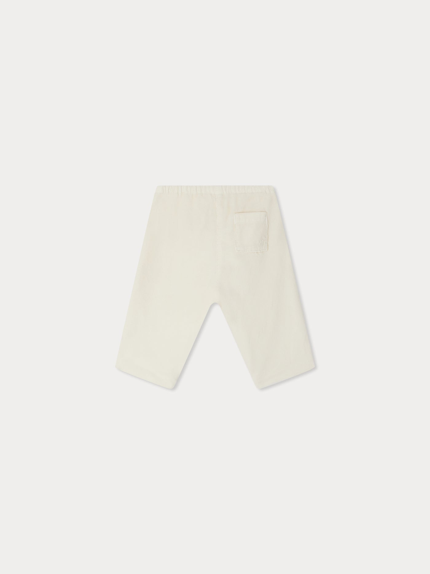 Dandy pants in ivory organic cotton velvet