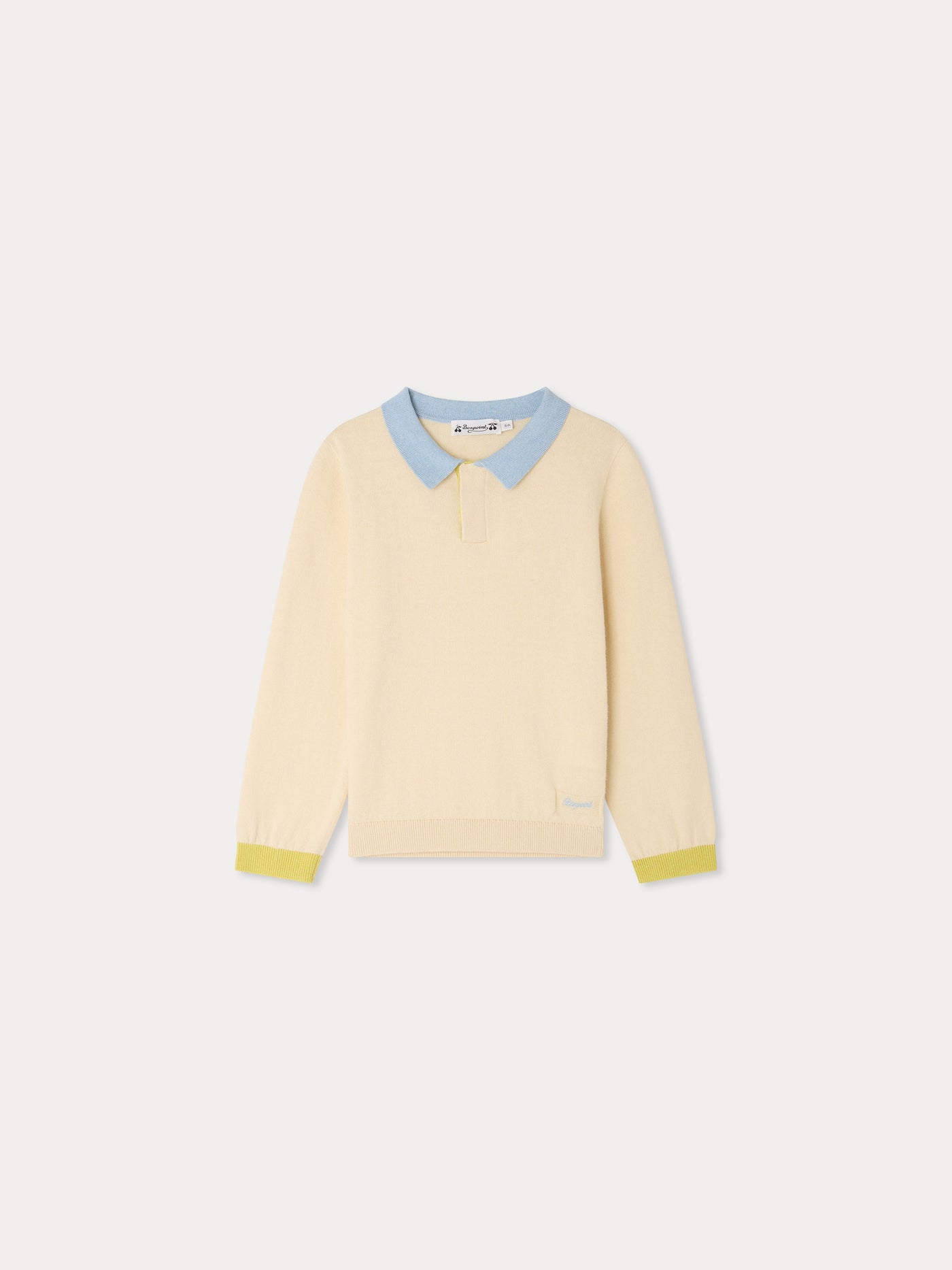 Mae polo shirt in organic cotton and cashmere