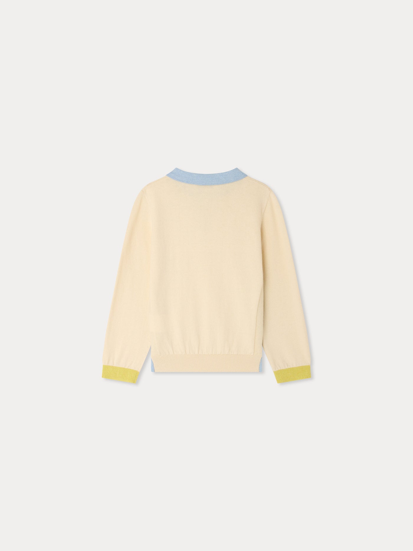 Mae polo shirt in organic cotton and cashmere