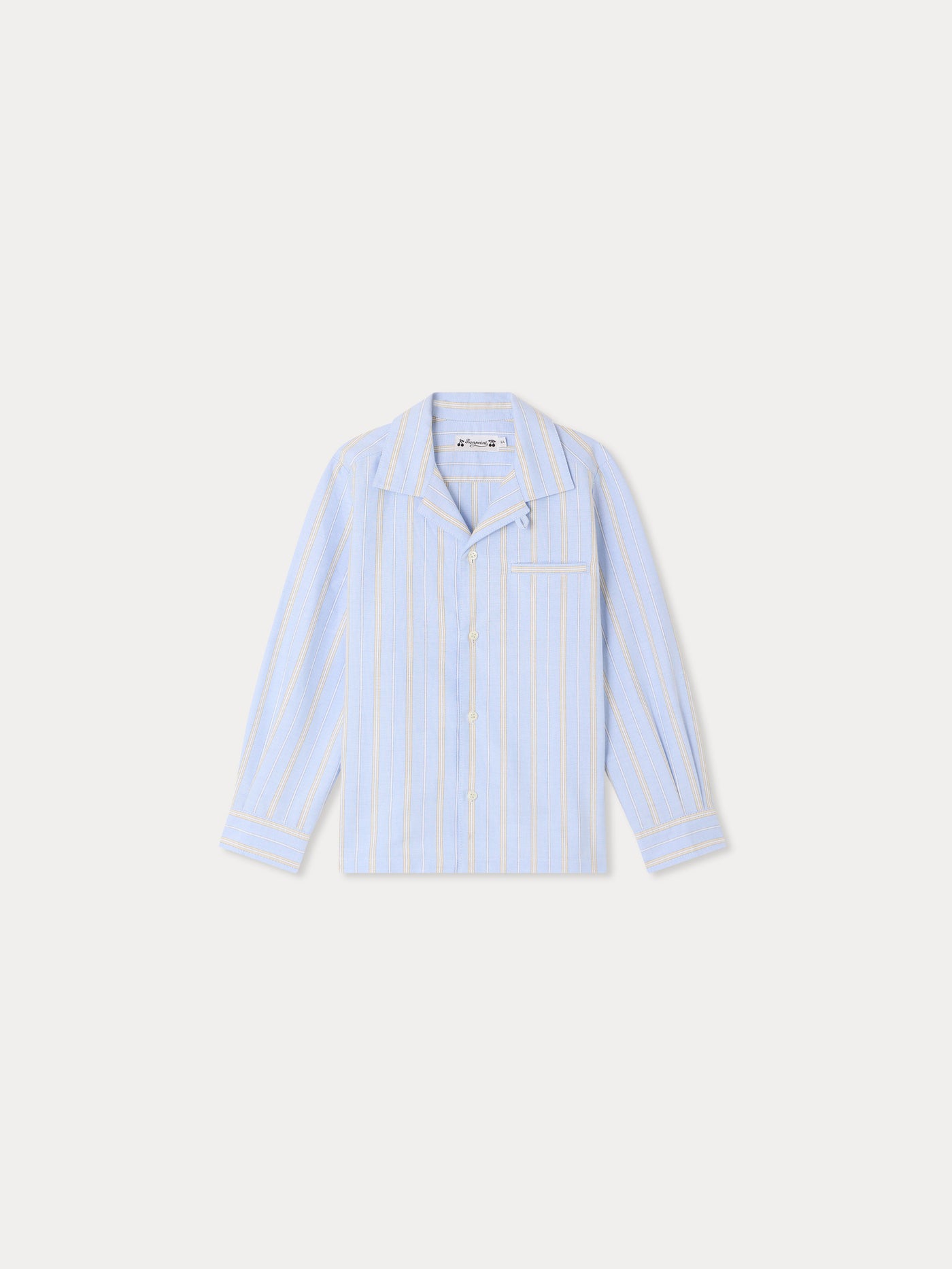 Mael striped shirt in organic cotton