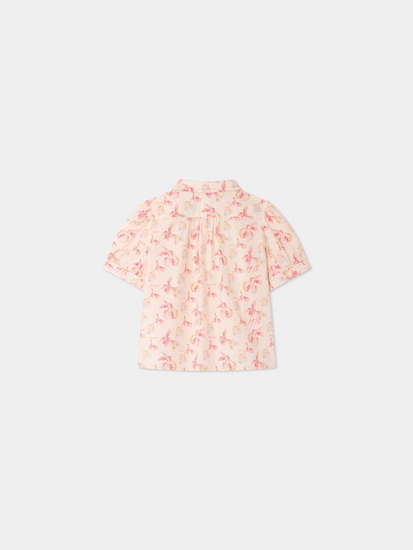 Mathilda blouse with cherry print in organic cotton
