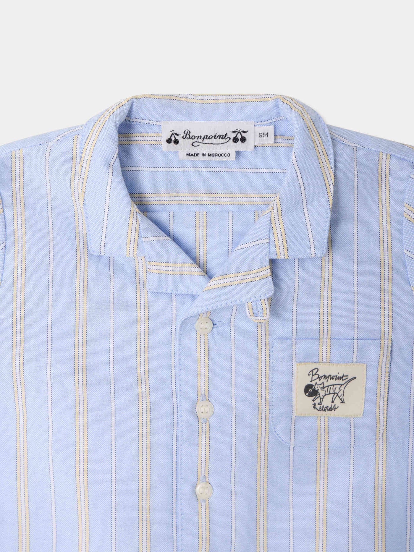 Maxime baby shirt with stripes in organic cotton