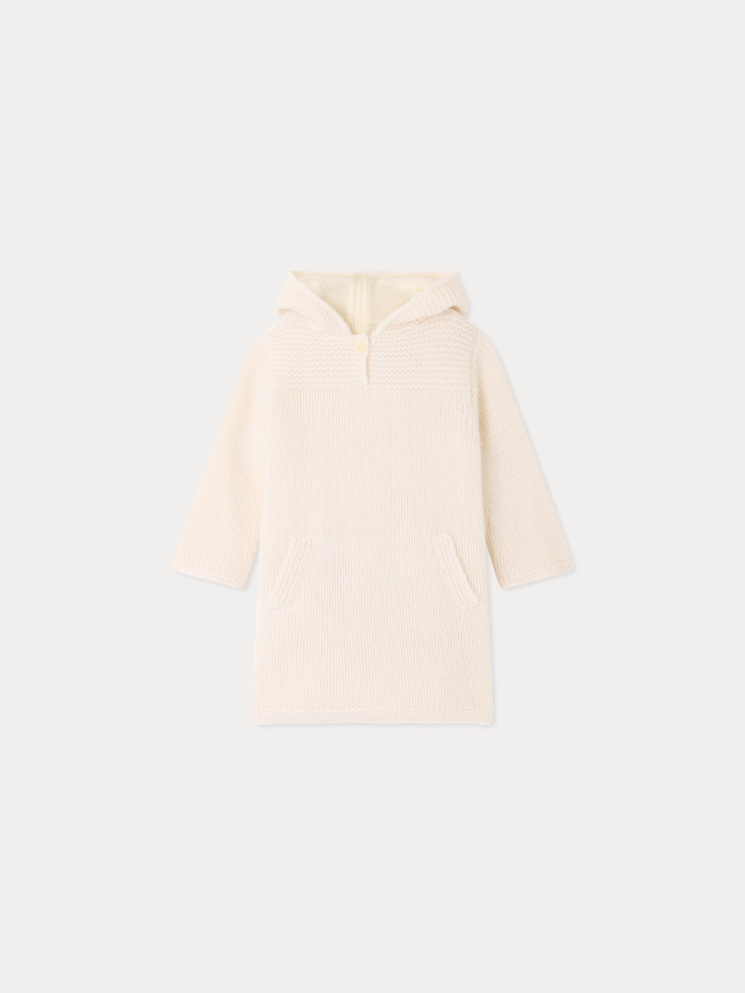 Cashmere Burnoose for Baby milk white | newborn sweaters and