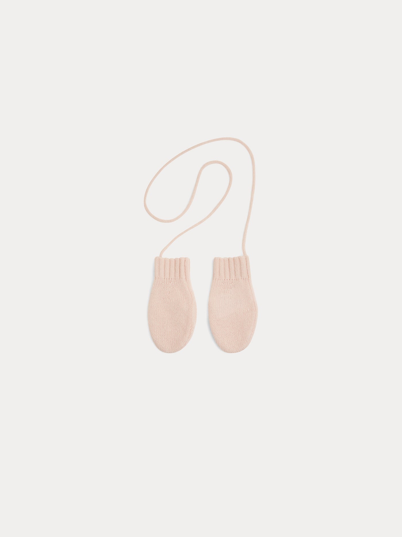 Babies' mittens pale pink