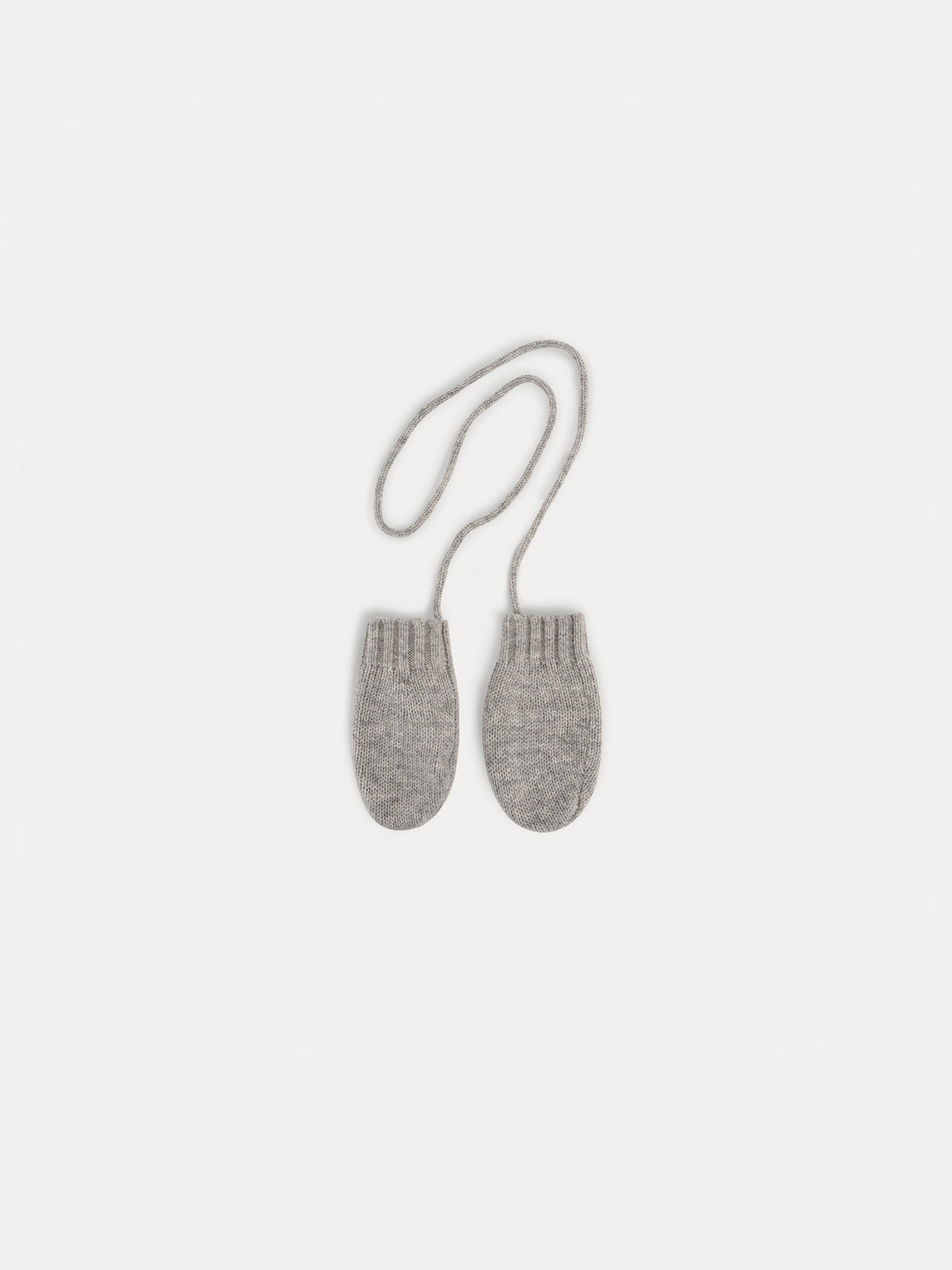 Babies' mittens heathered gray