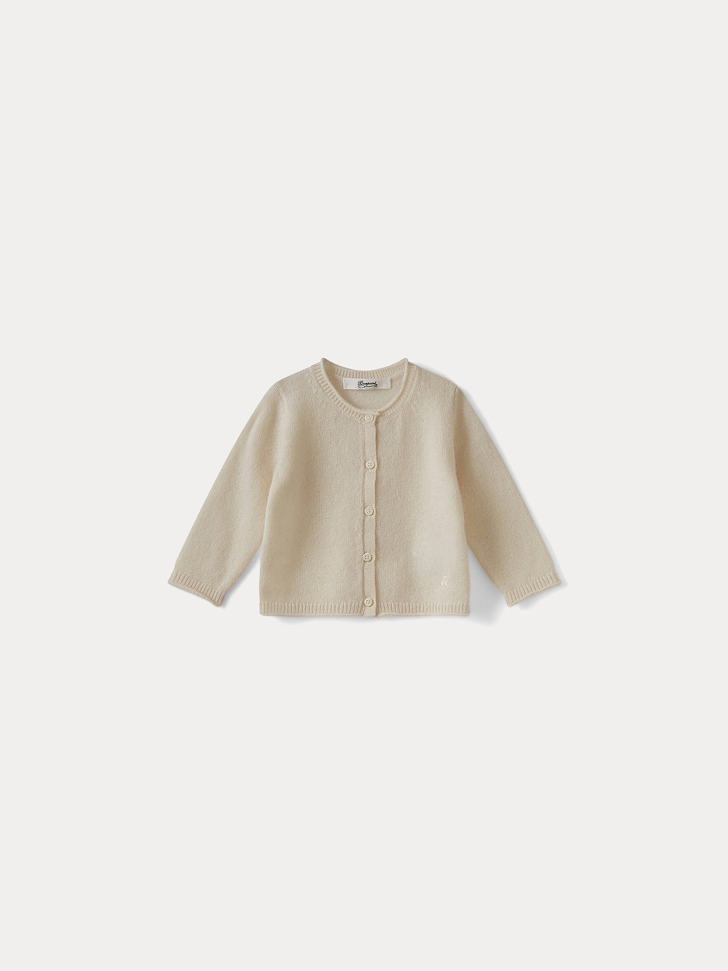 Baby Cashmere Cardigan milk white | baby girl sweaters and