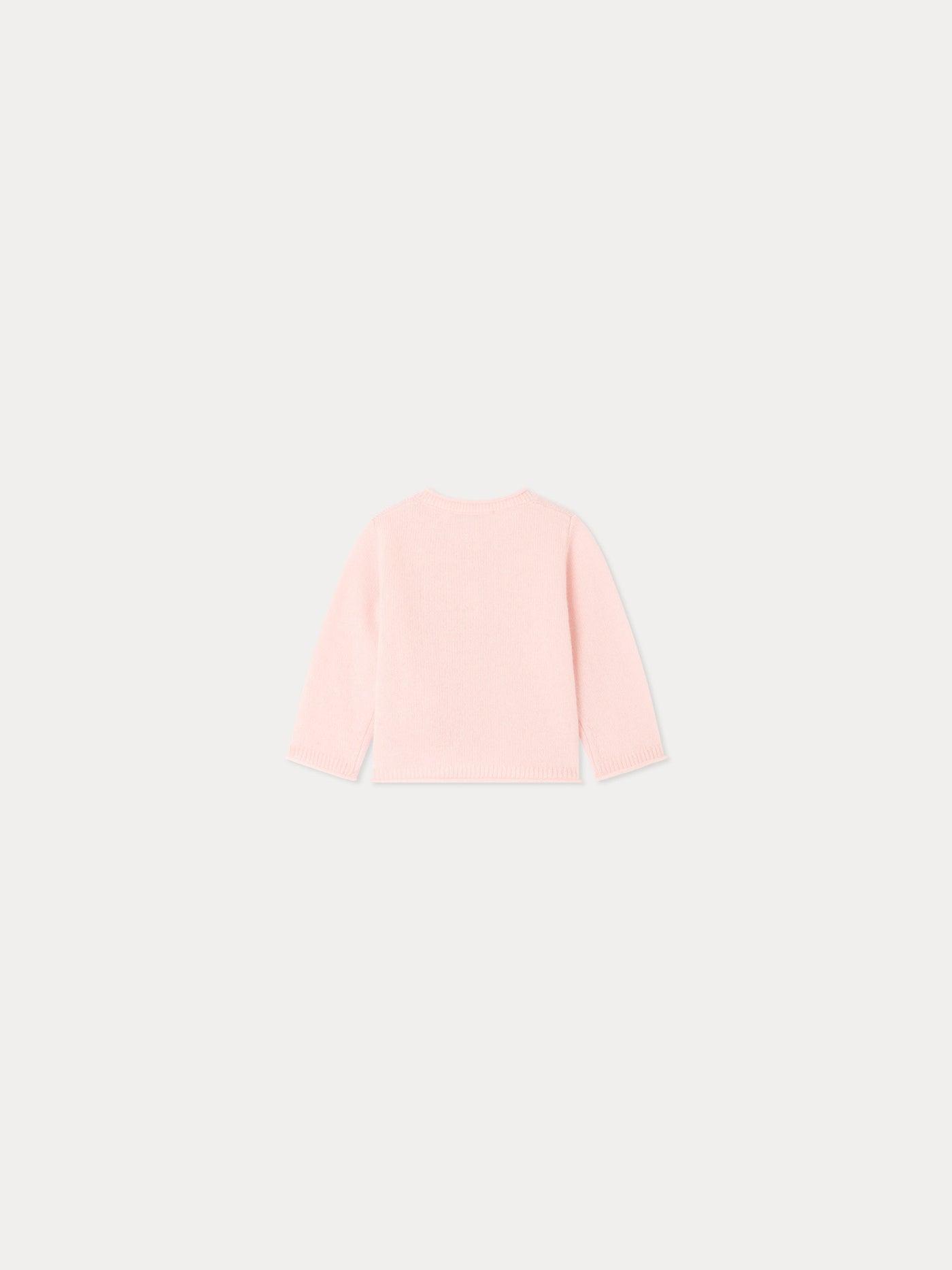 Cashmere Cardigan for Baby pale pink