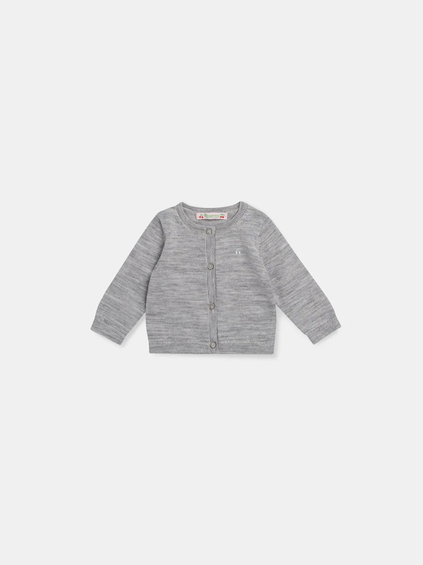 Babies' cardigan Heathered gray