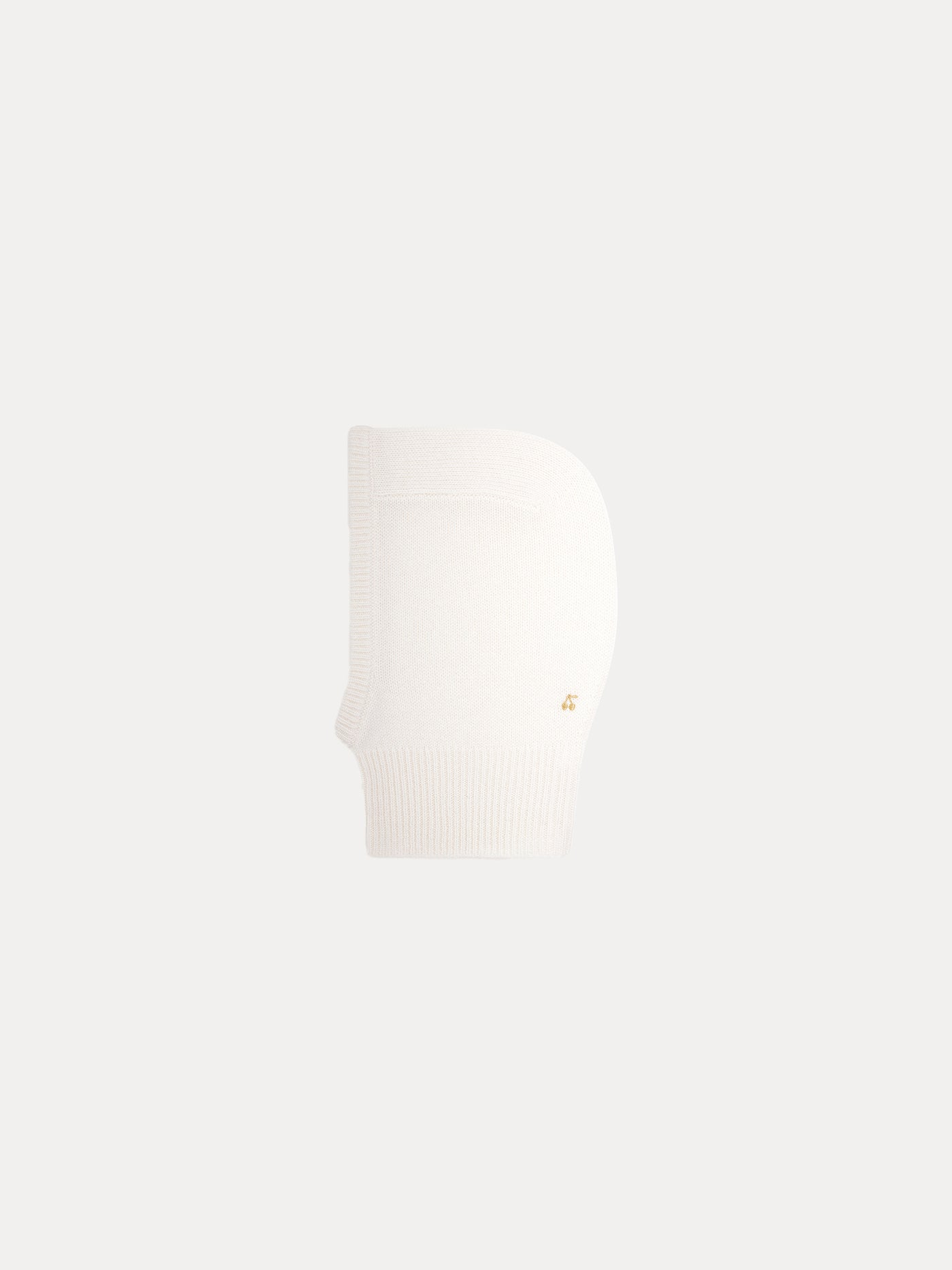 Cashmere hood for girls milk white