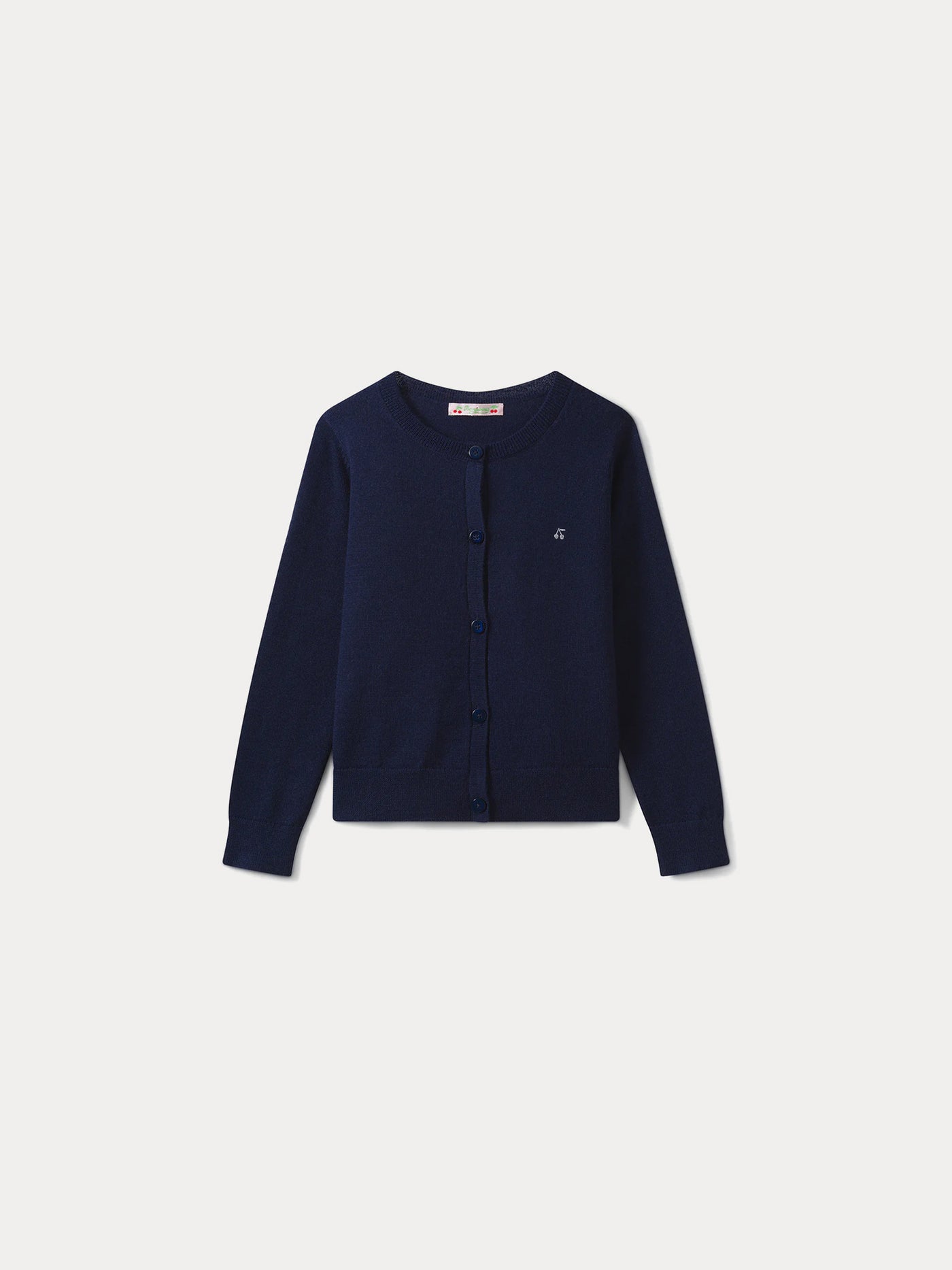 Cardigan navy in merino wool