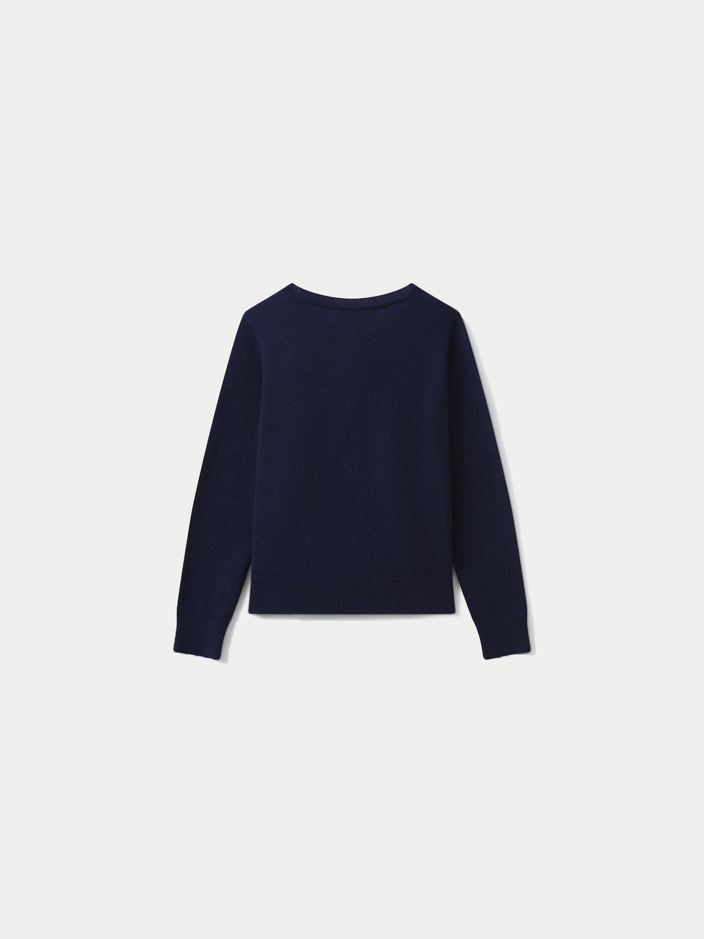Cardigan navy in merino wool