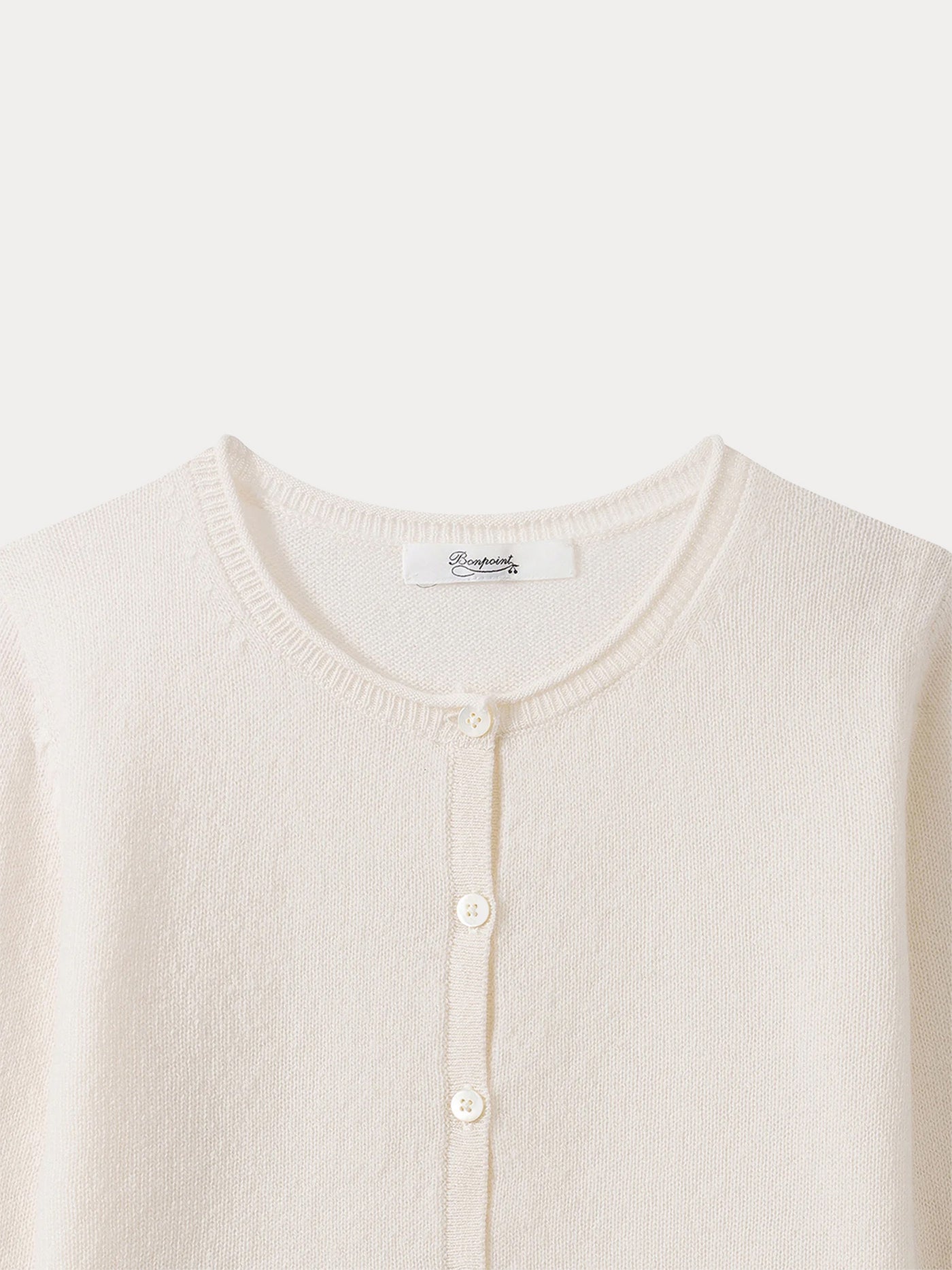 Girls' Cashmere Cardigan milk white
