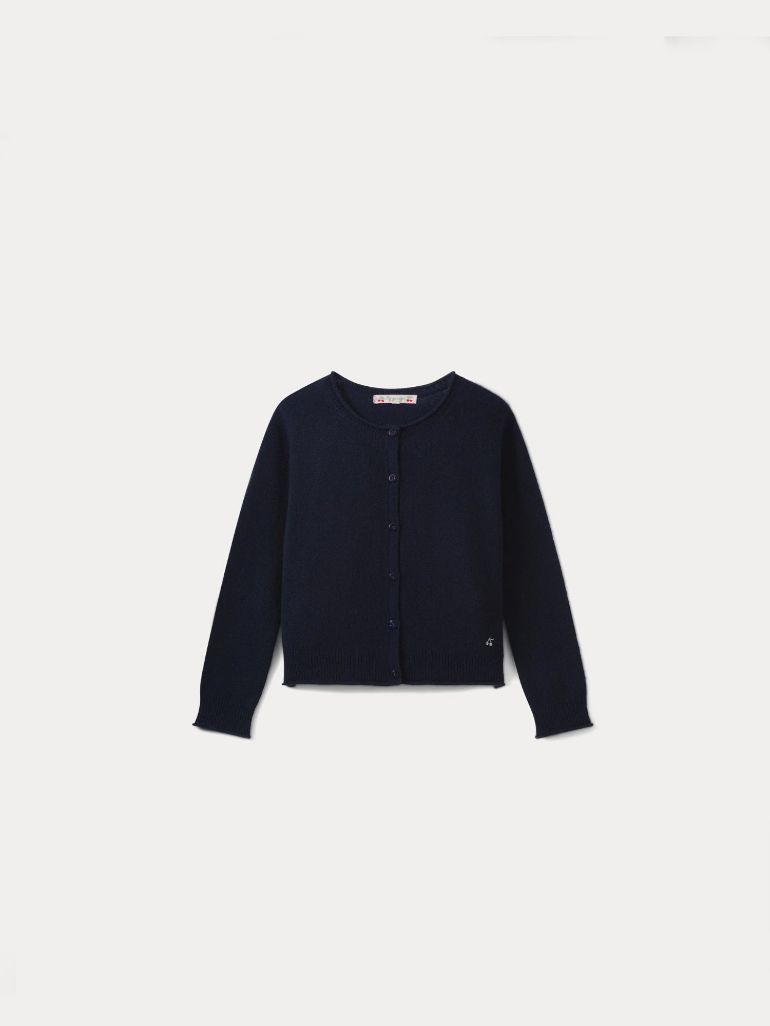Cashmere cardigan Navy blue | girl cardigans and sweaters • Bonpoint