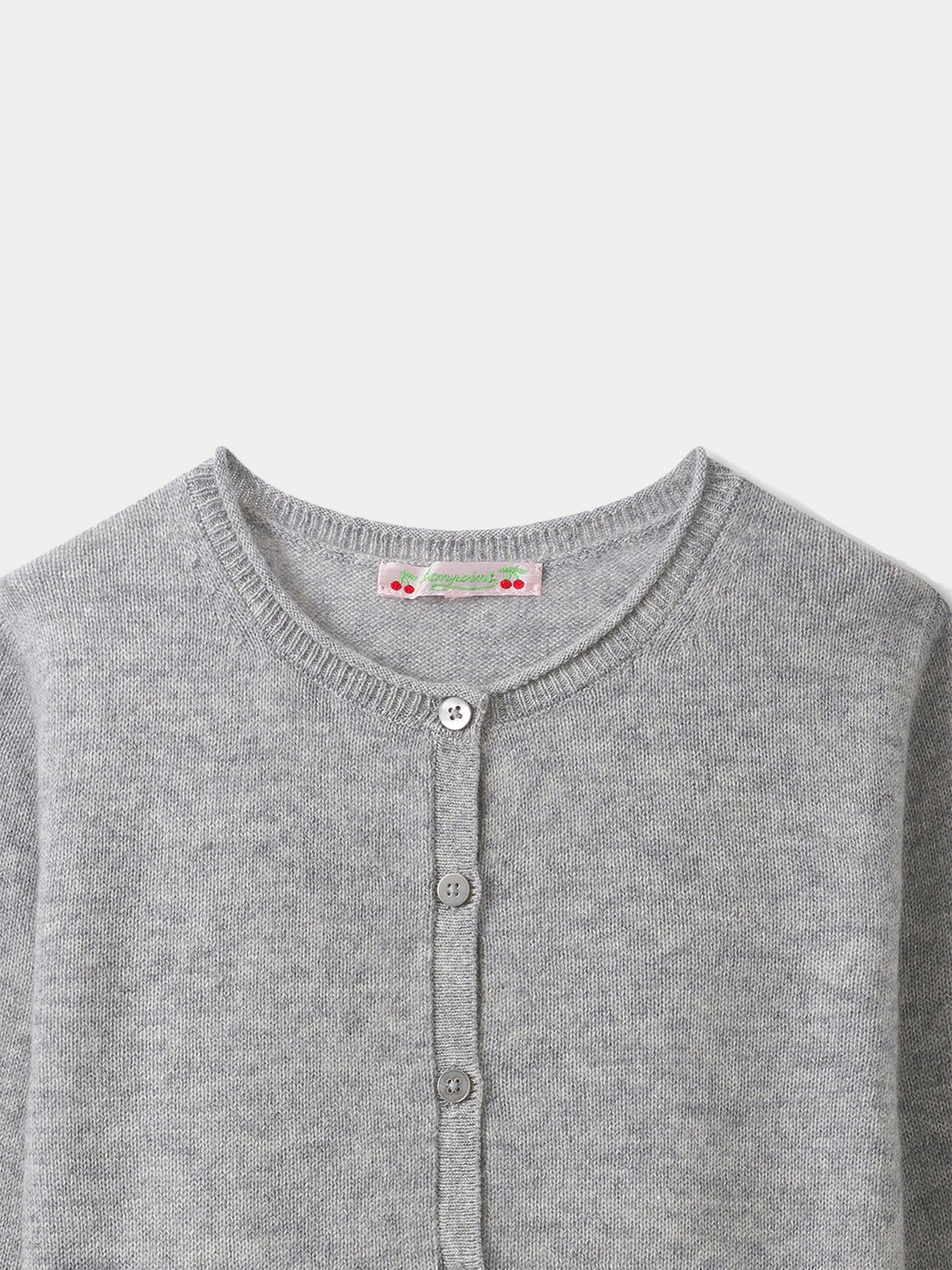 Heathered gray cardigan