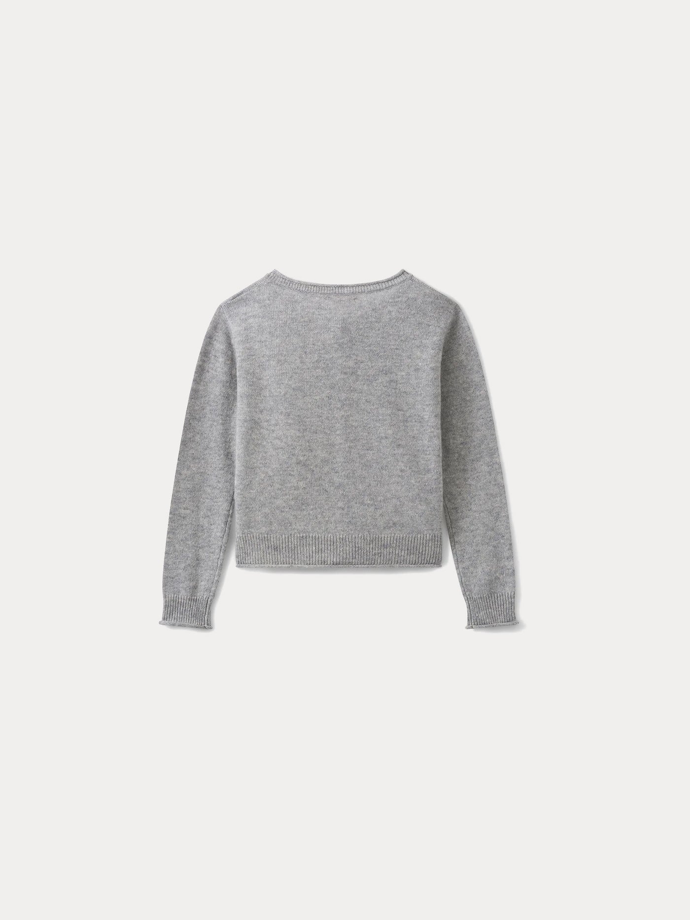 Heathered gray cardigan