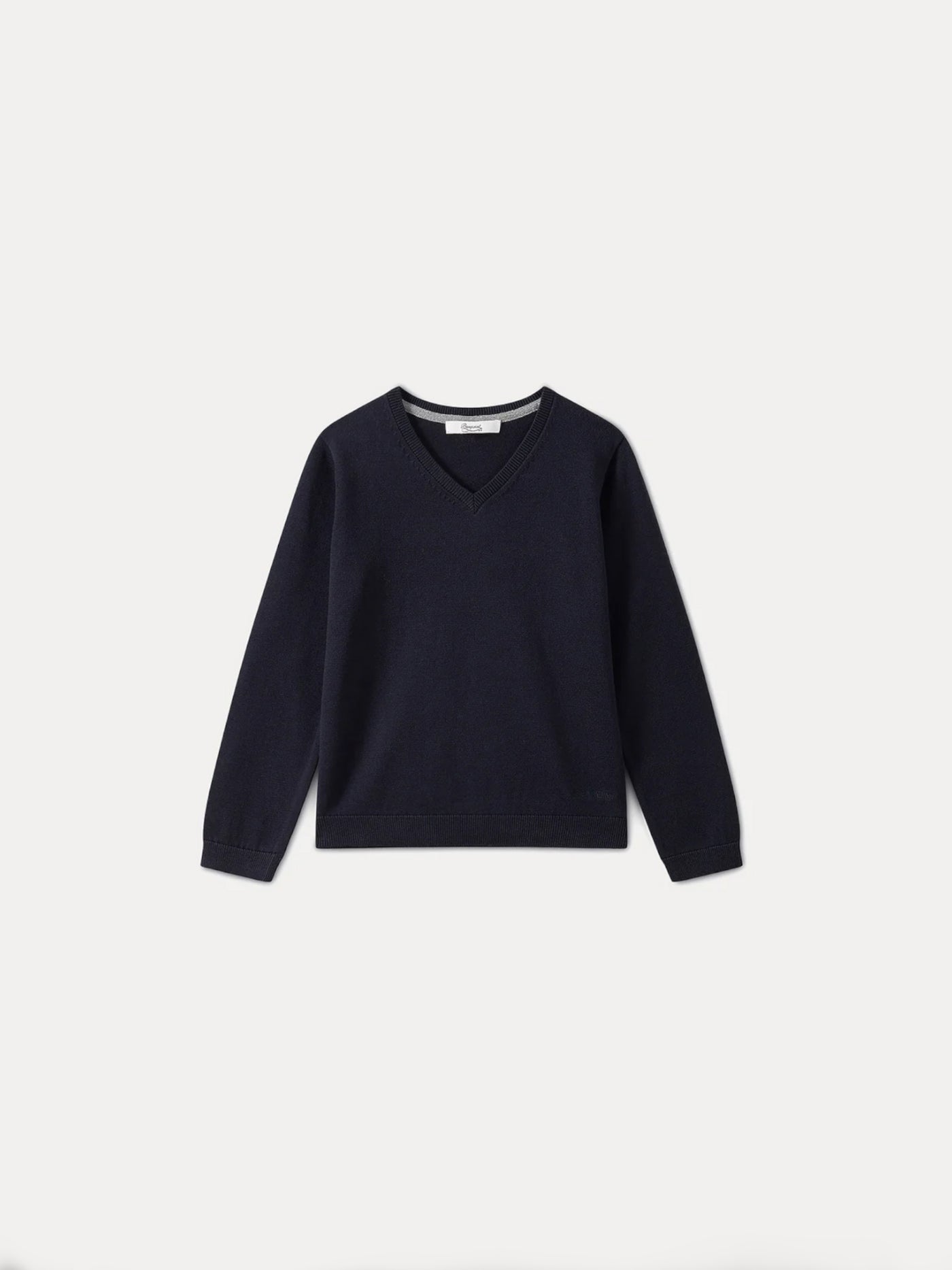 V-neck Sweater for Boys navy
