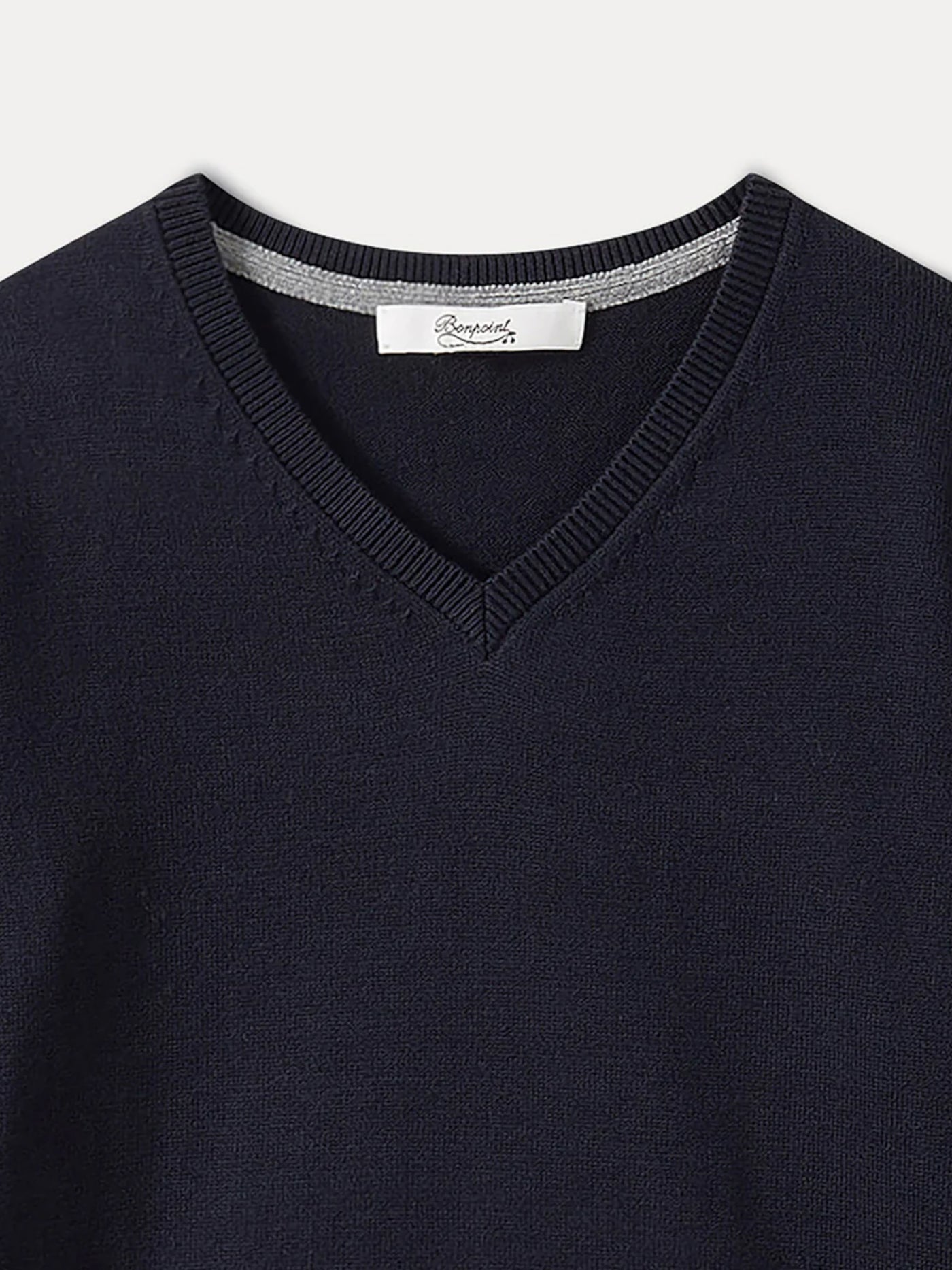 V-neck Sweater for Boys navy