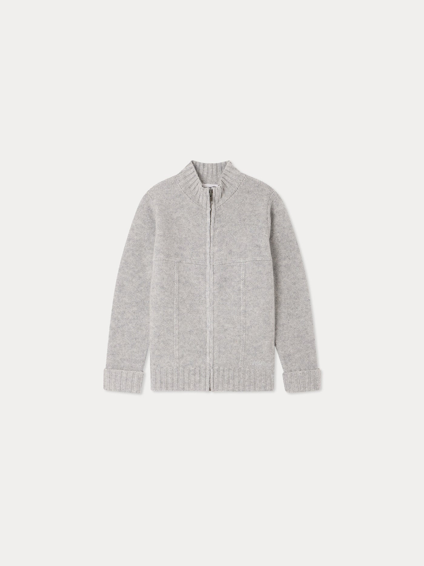 Boys' Cashmere Cardigan heathered gray