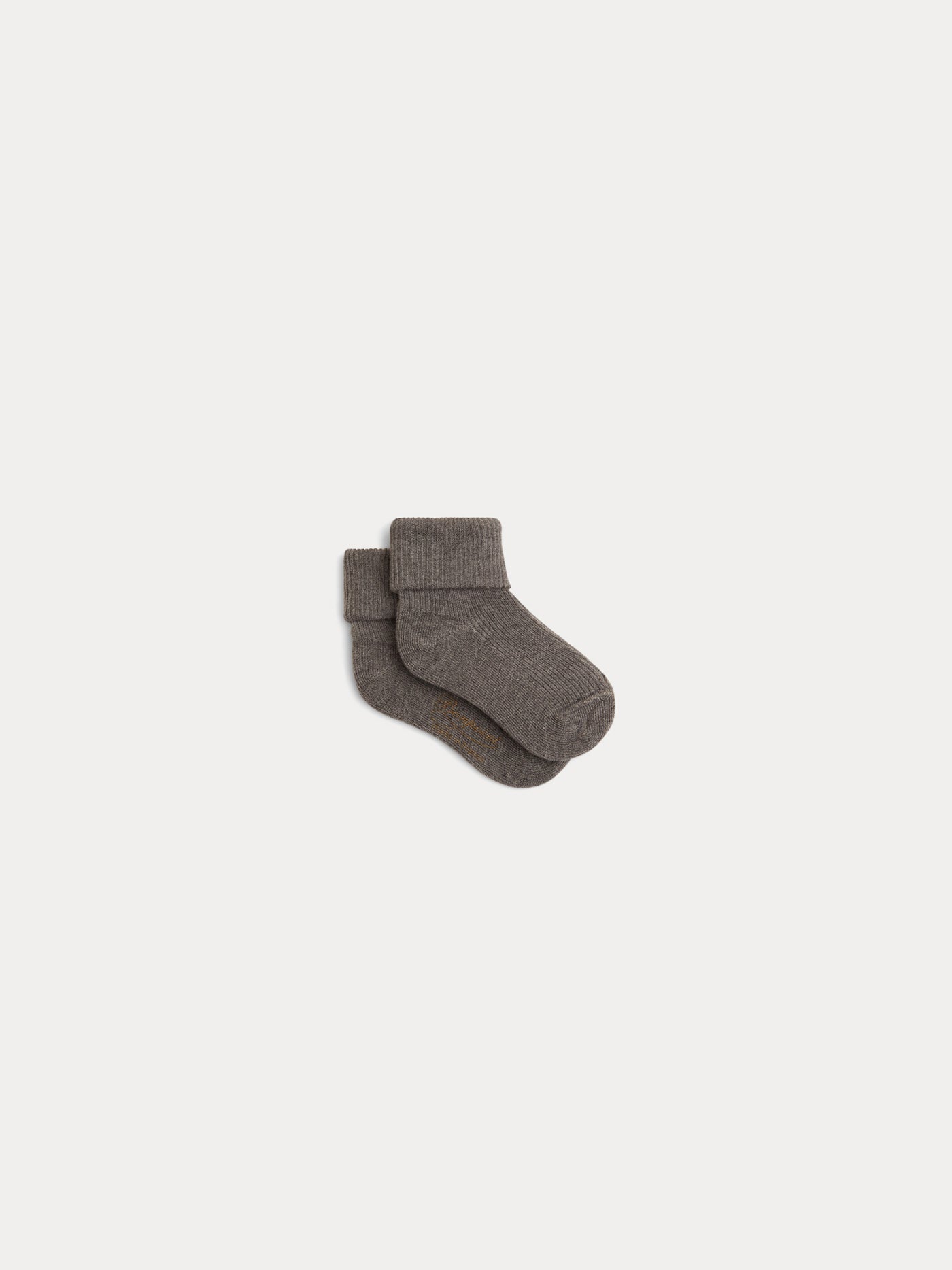 Baby Cotton and Cashmere Socks heathered gray
