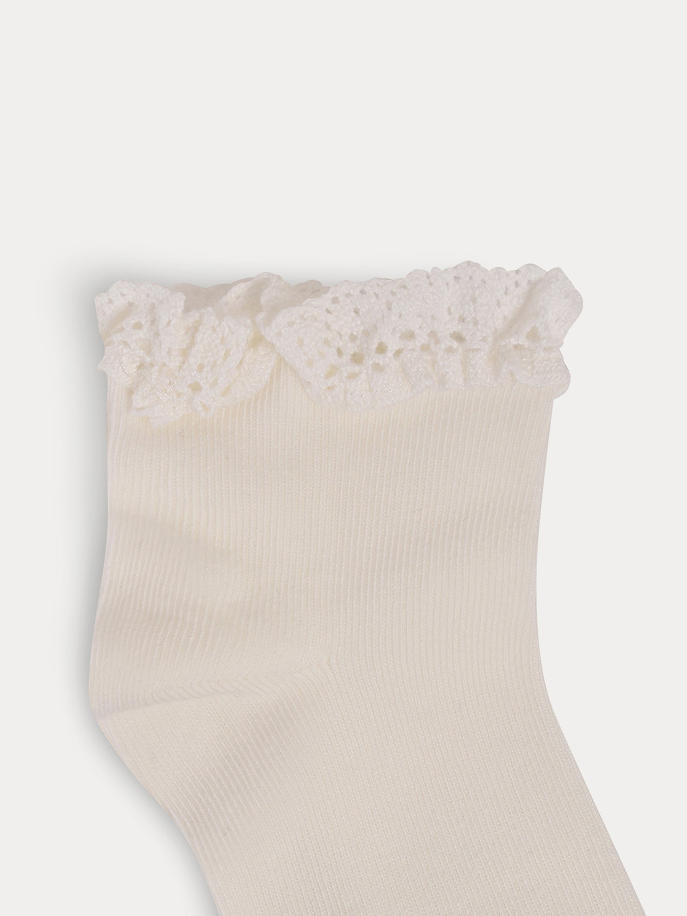 Girls' Lace Socks milk white