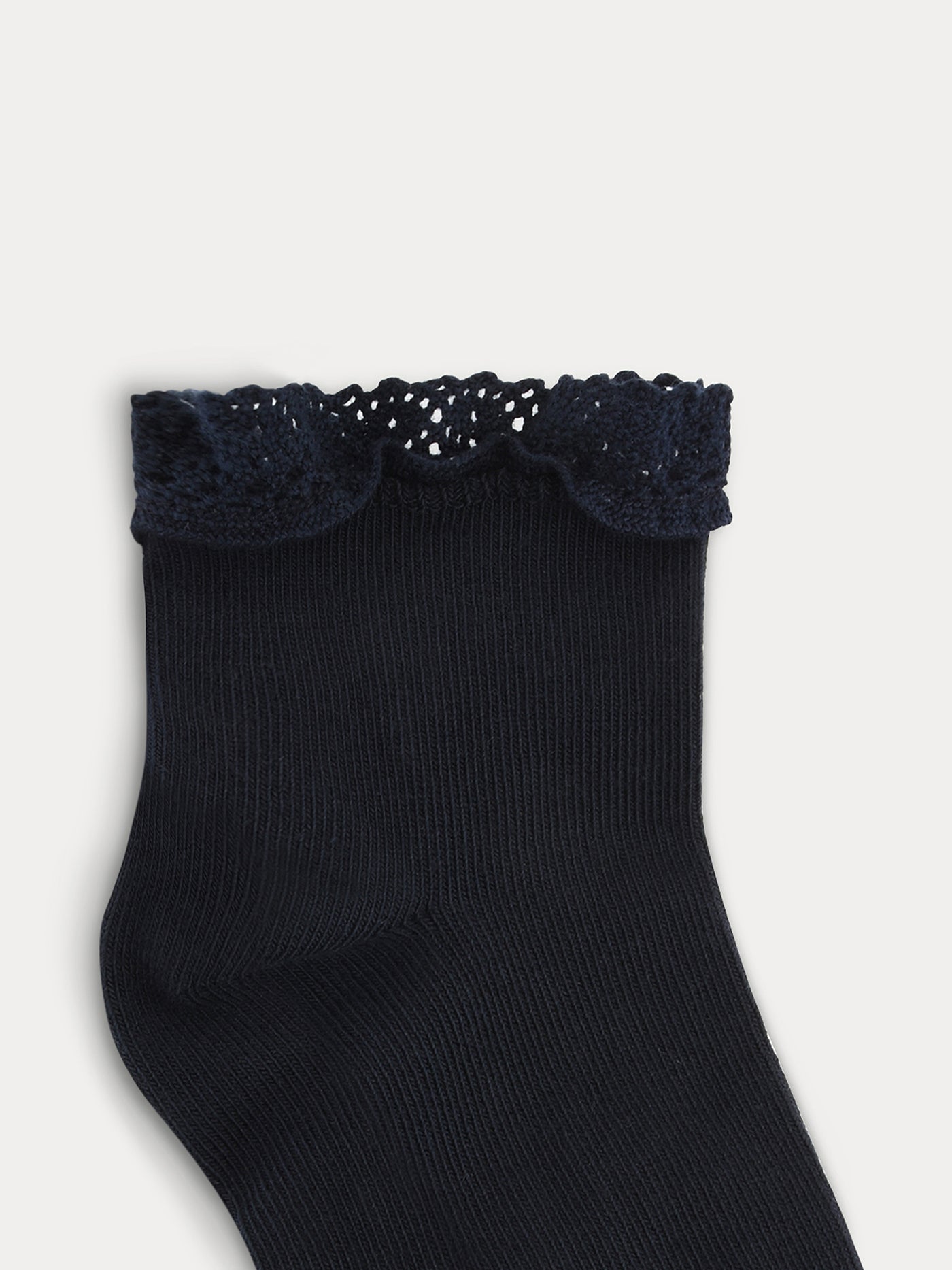 Girls' Lace Socks navy