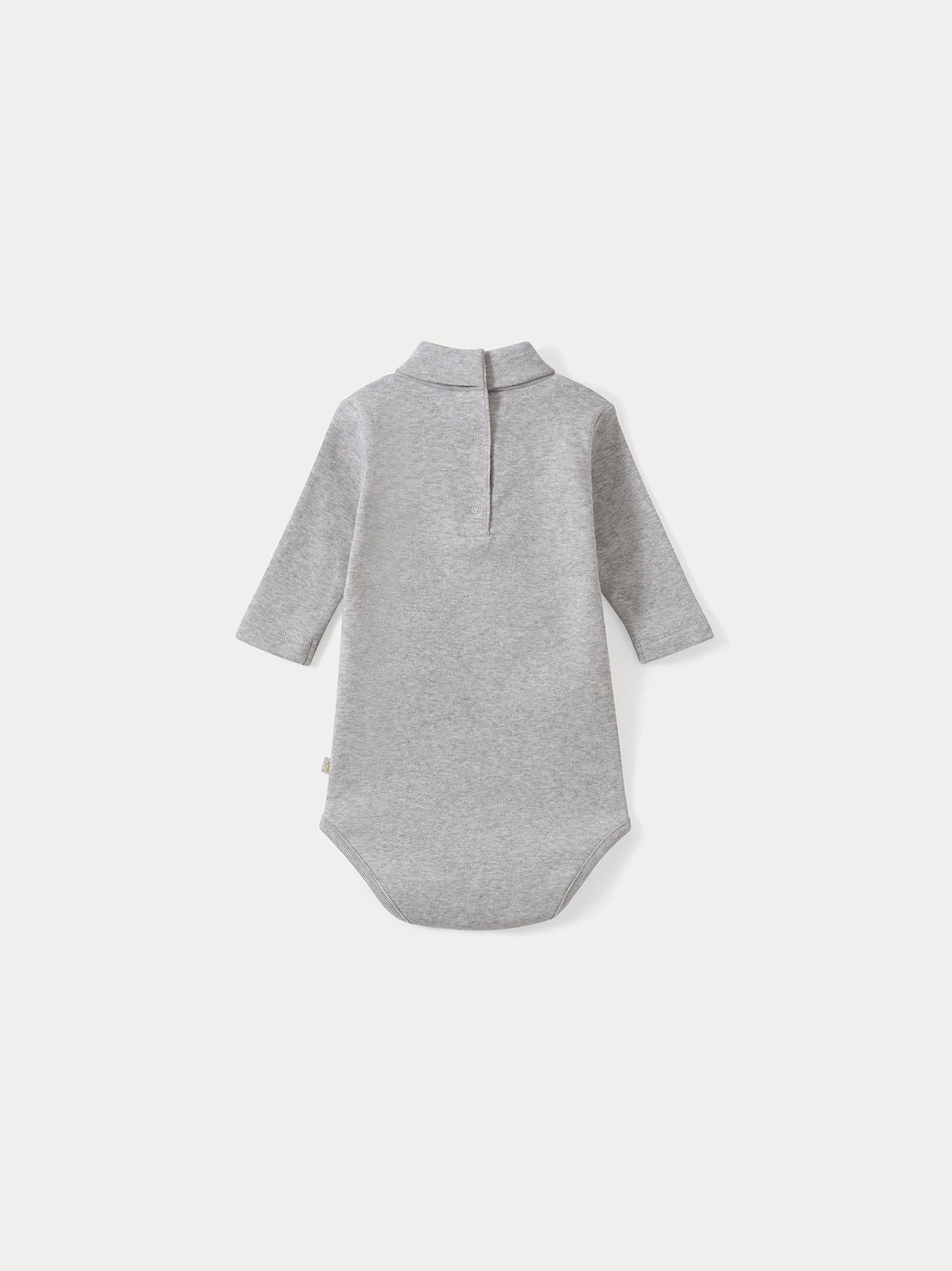 Baby Turtleneck Onesie heathered gray