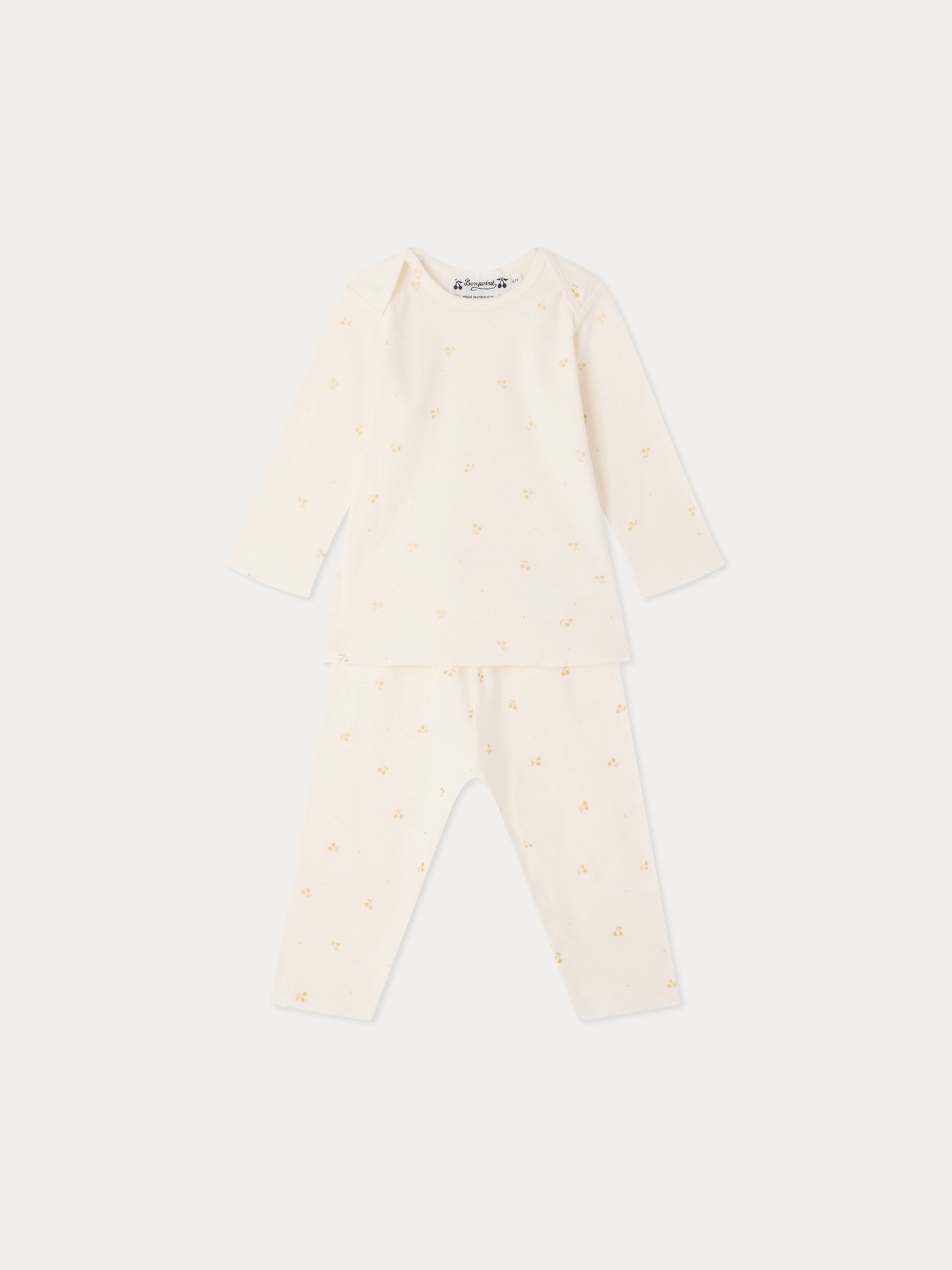 Babies' two-piece pajamas set gold