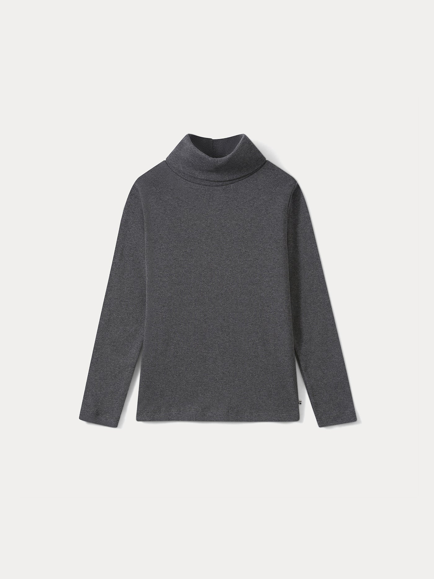 Thin turtleneck sweater dark heathered gray