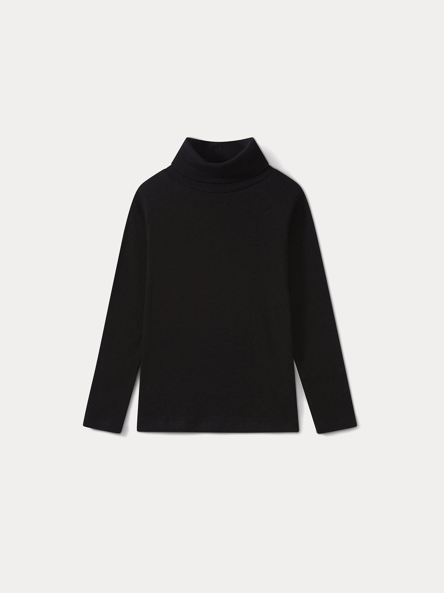 Thin turtleneck sweater black | girl tops • Bonpoint