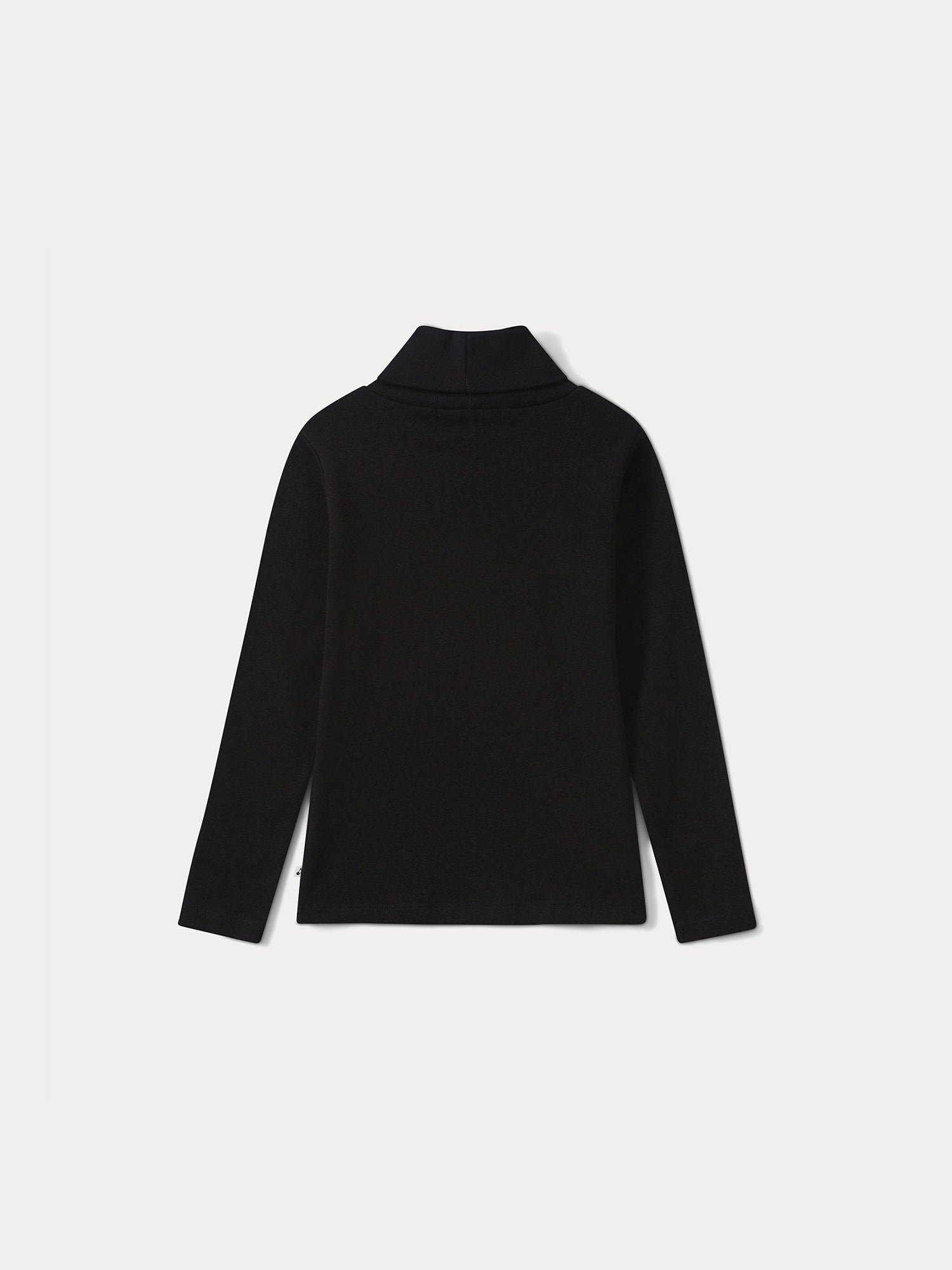 Thin turtleneck sweater black | girl tops • Bonpoint
