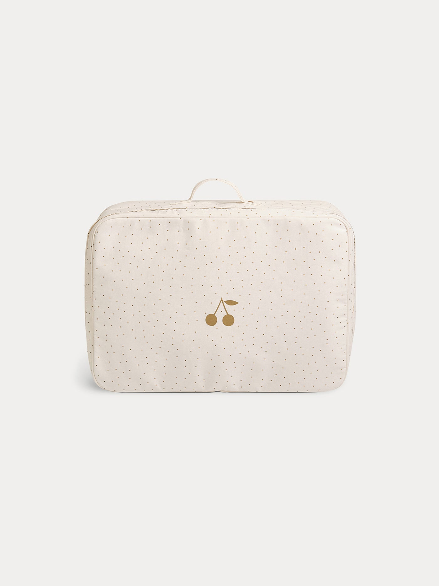 Baby Coated Cotton Large Suitcase gold