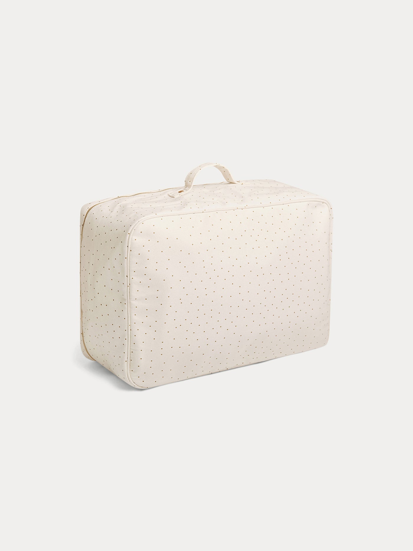 Baby Coated Cotton Large Suitcase gold