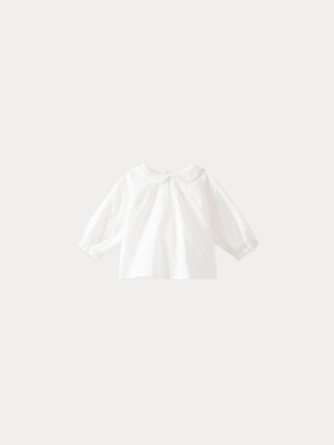Baby Cotton Voile Blouse milk white