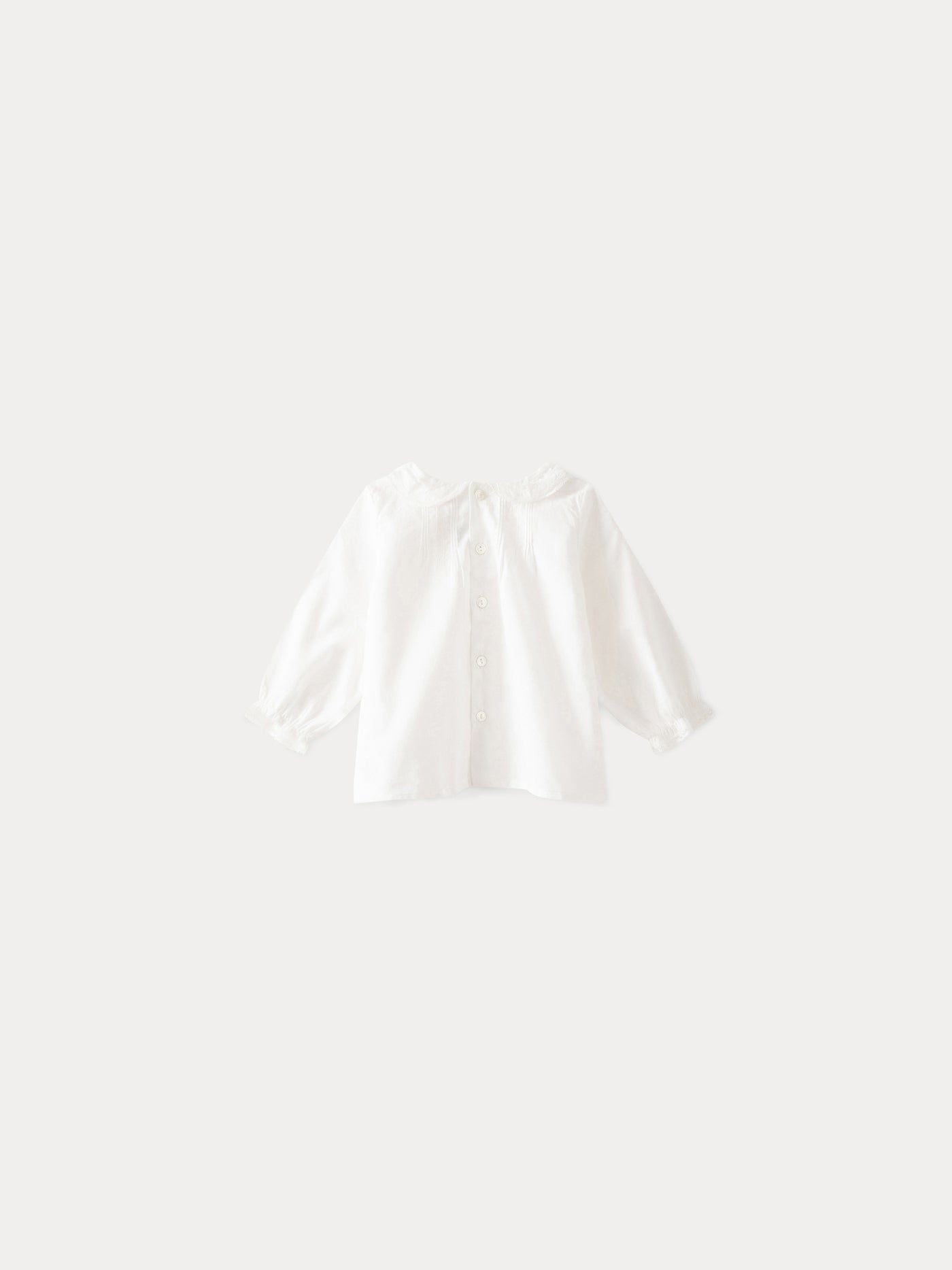 Baby Cotton Voile Blouse milk white