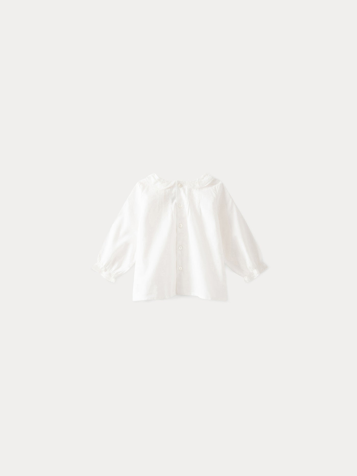 Baby Cotton Voile Blouse milk white
