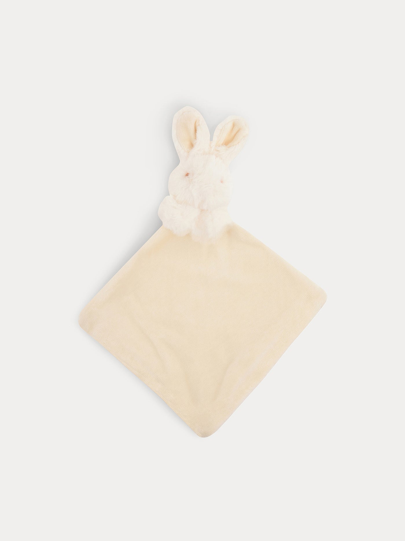 Baby Faux Fur Rabbit Toy milk white