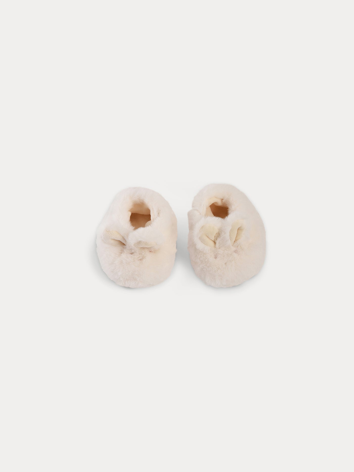 Babies' slippers milk white