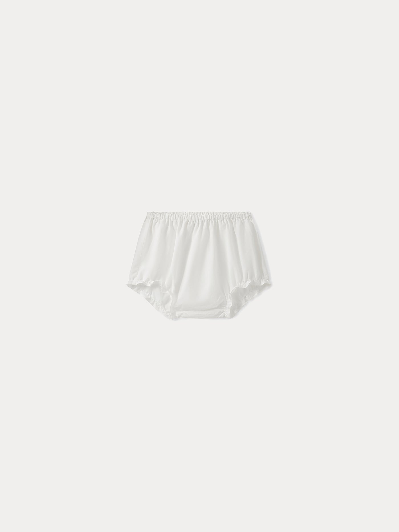Poplin Bloomers for Baby milk white