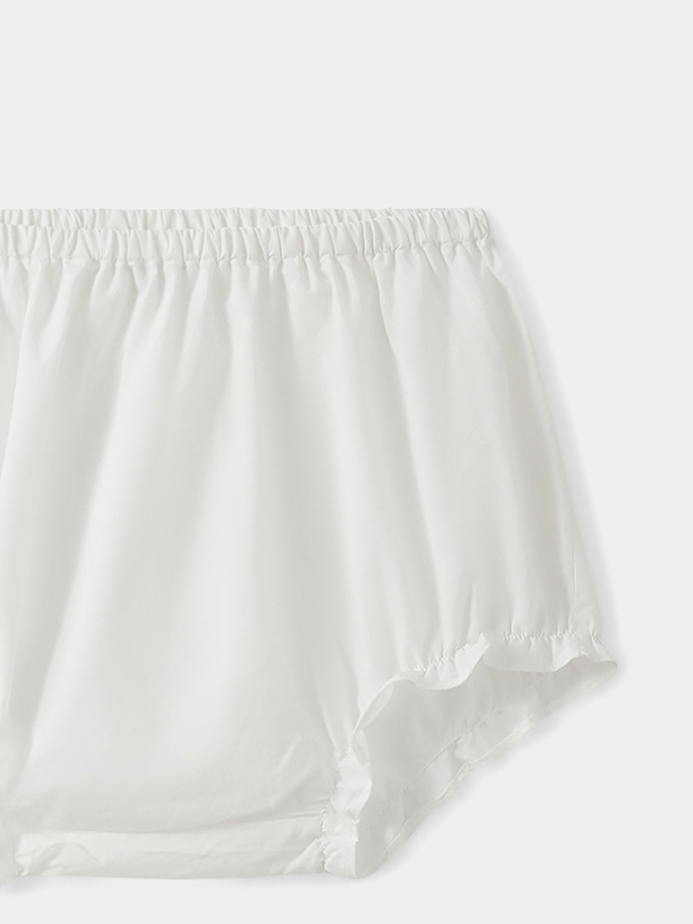 Poplin Bloomers for Baby milk white