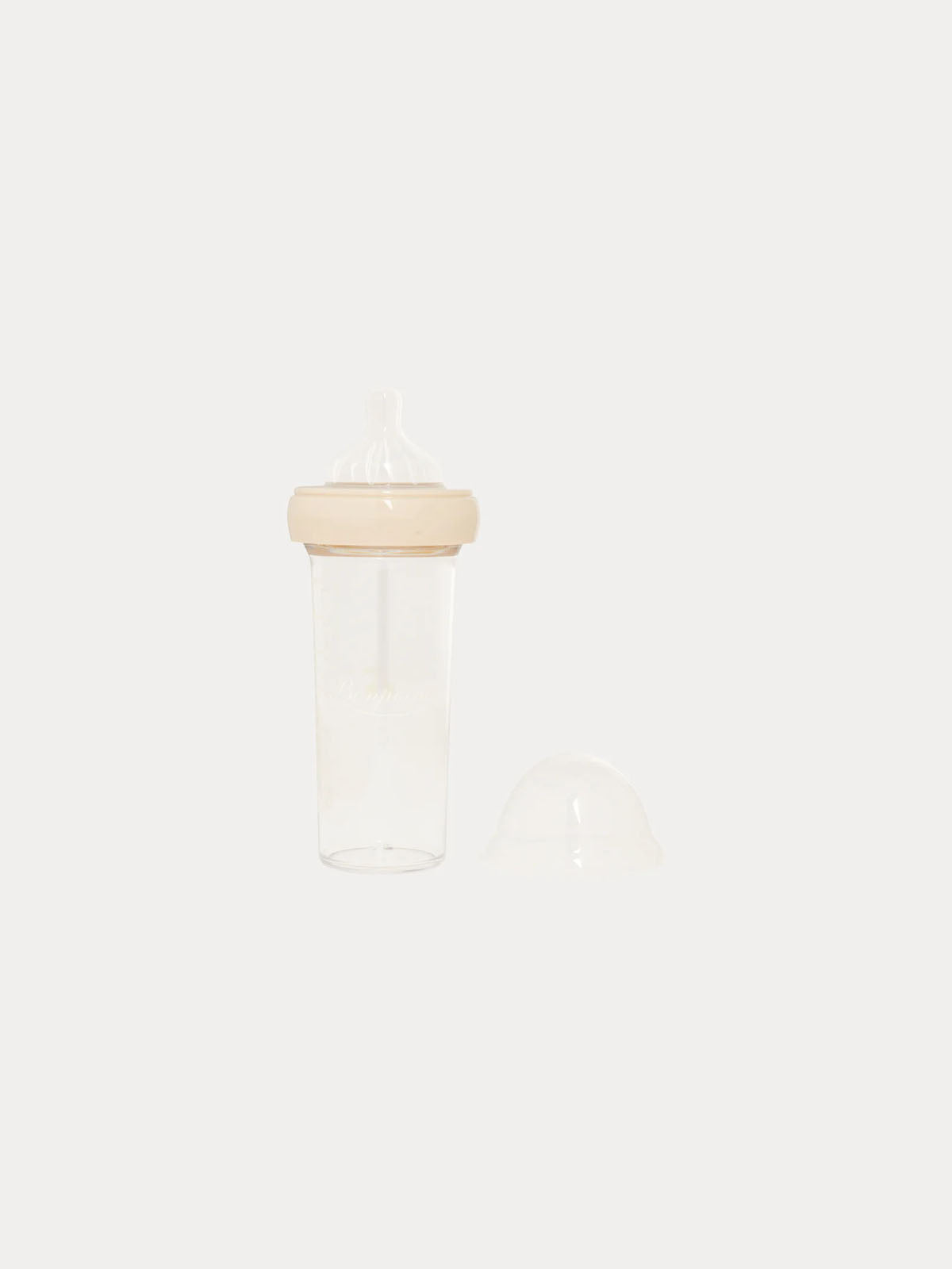 Baby Bottle with Travel Pouch milk white