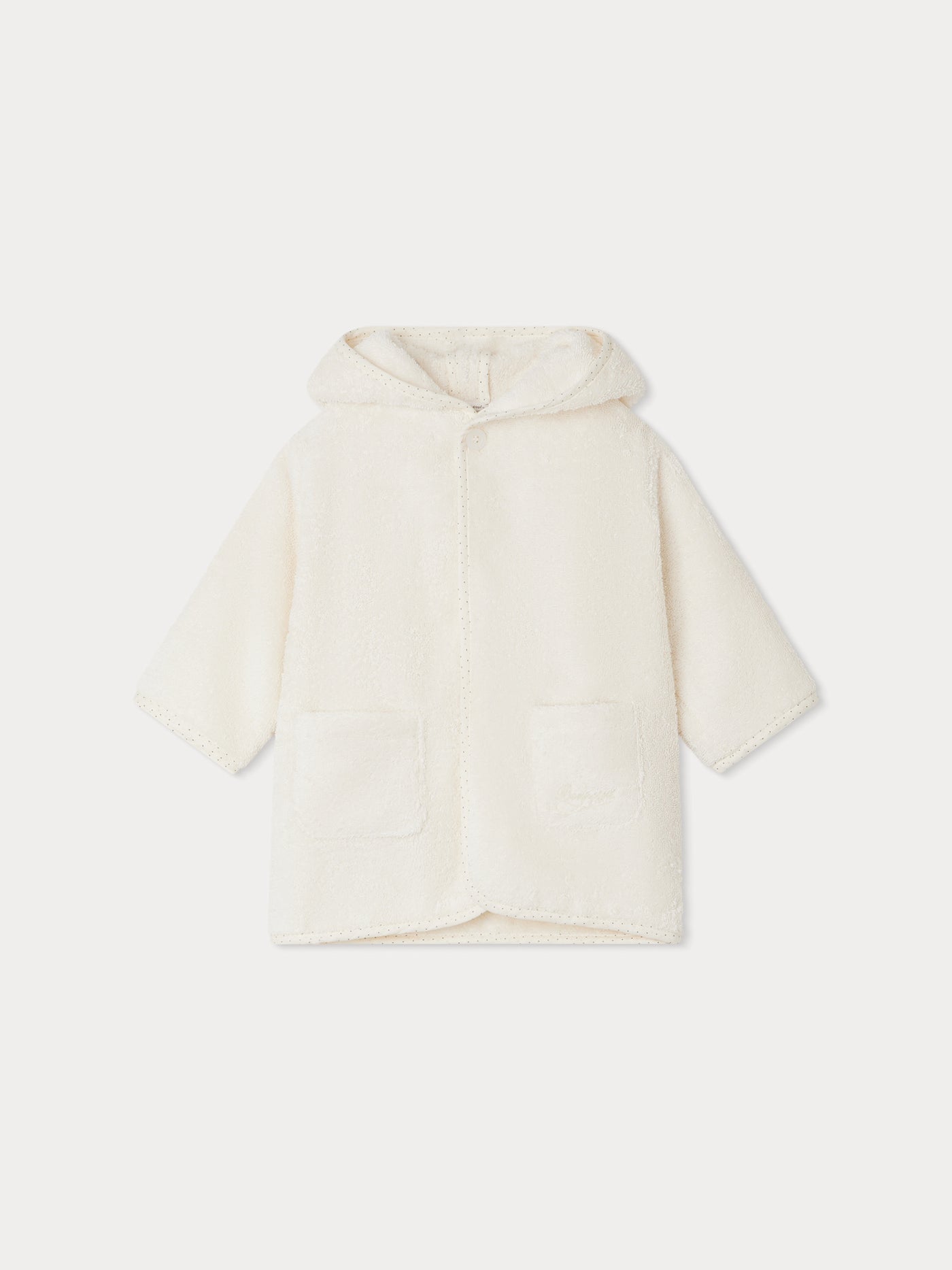 Apeign Terry Cloth Bathrobe milk white