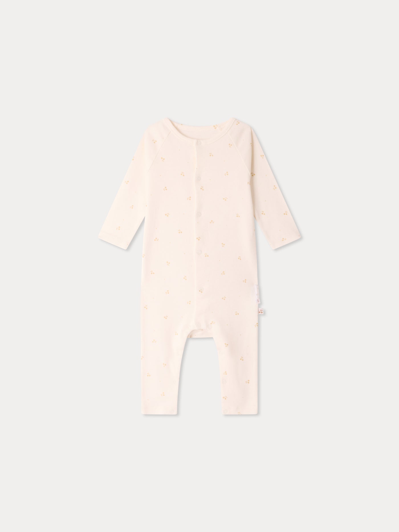 Triou cherry print pajamas in organic cotton