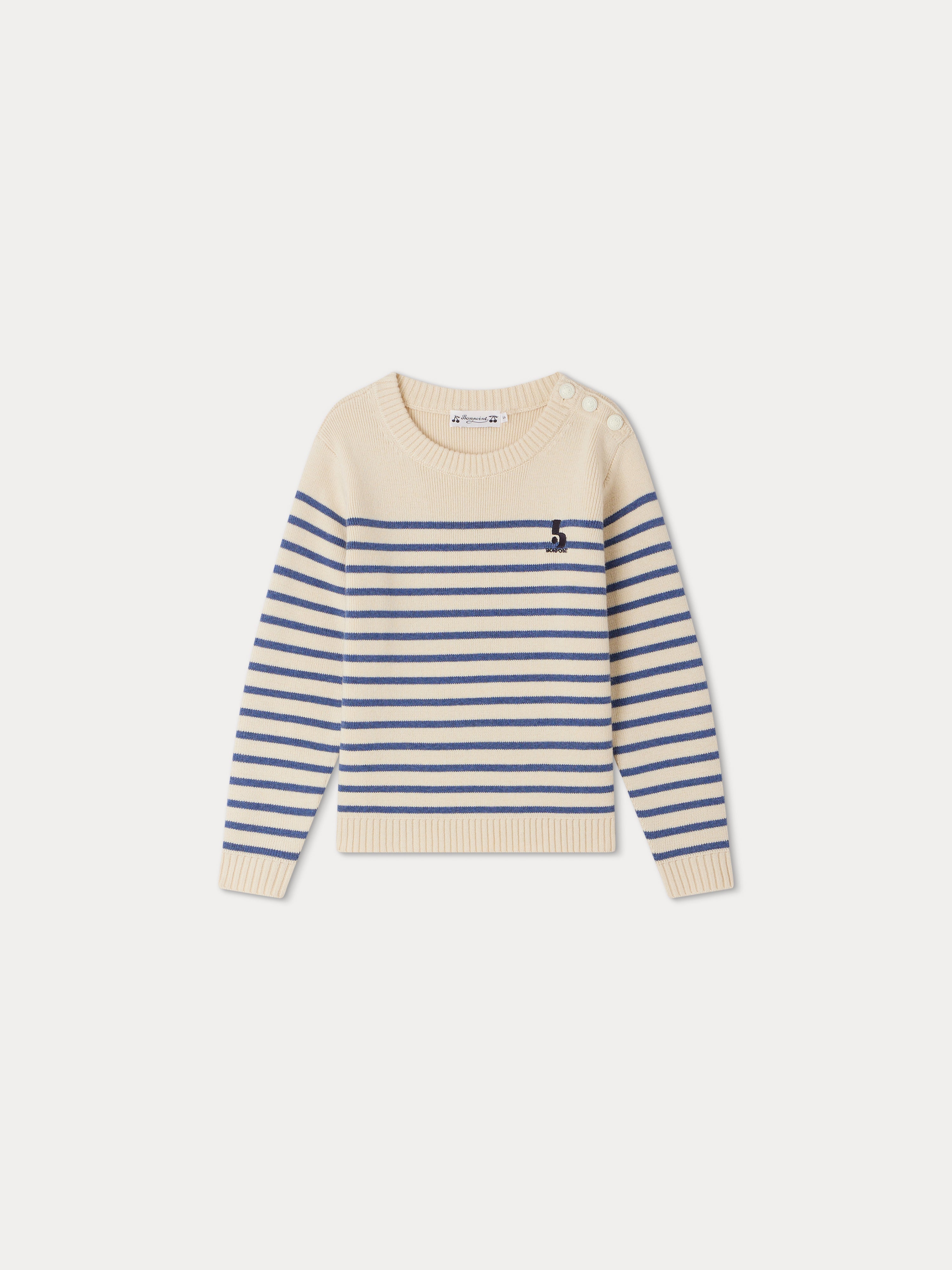 Bonpoint Britanni wool-blend jumper - Blue