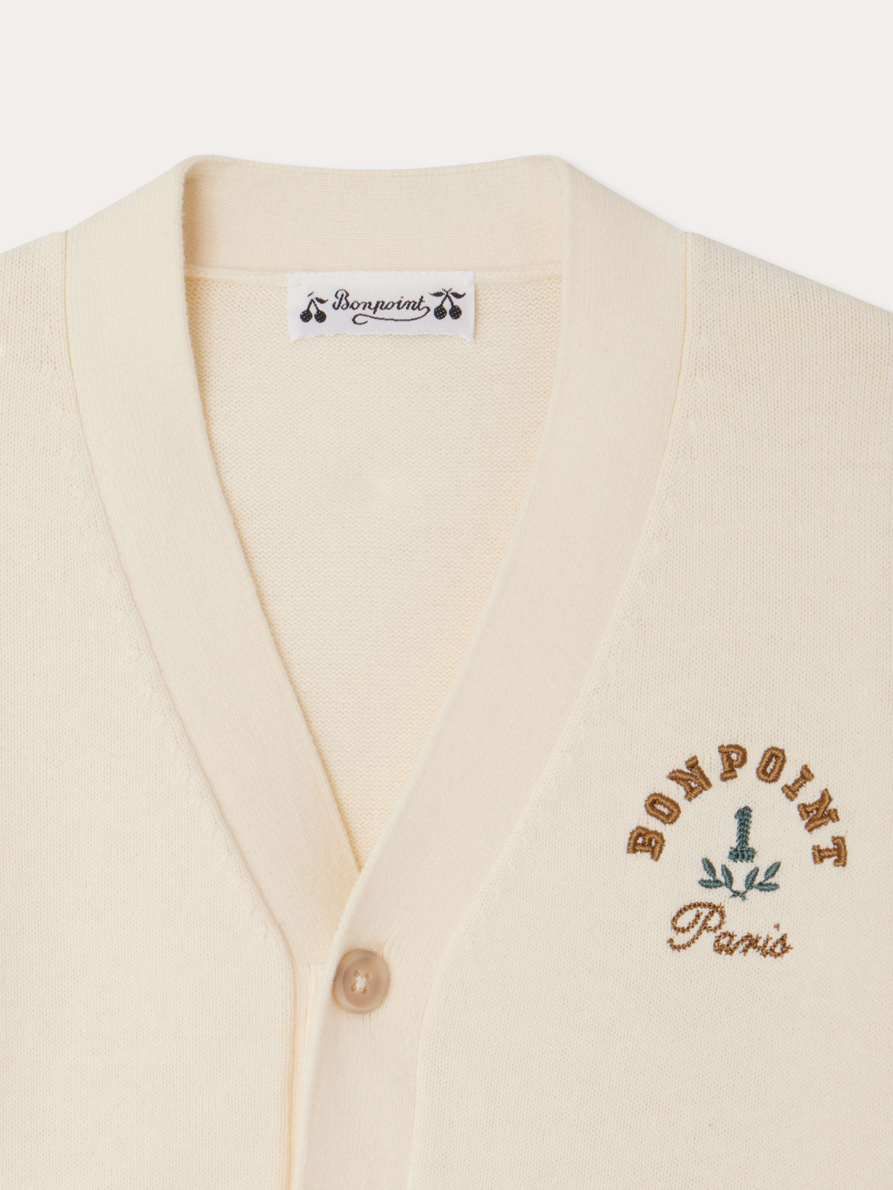 Ermin cardigan with embroideries • Bonpoint