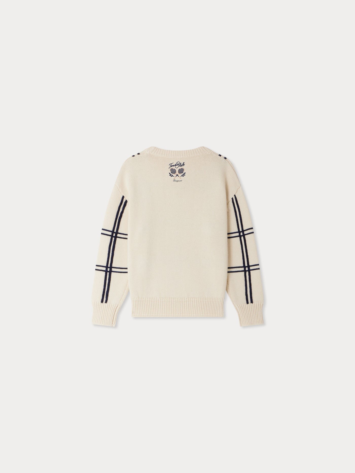 Erwin embroidered sweater with stripes