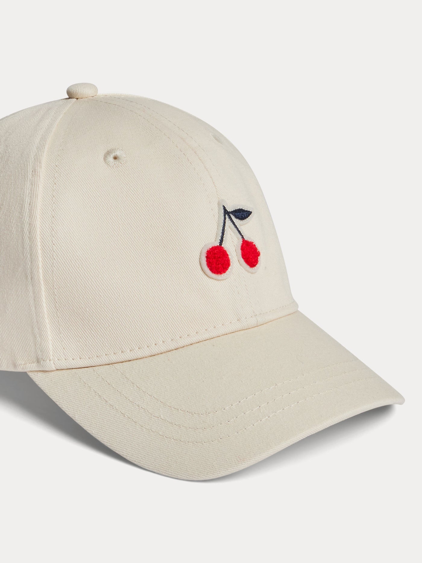 Adjustable cap with cherry patch