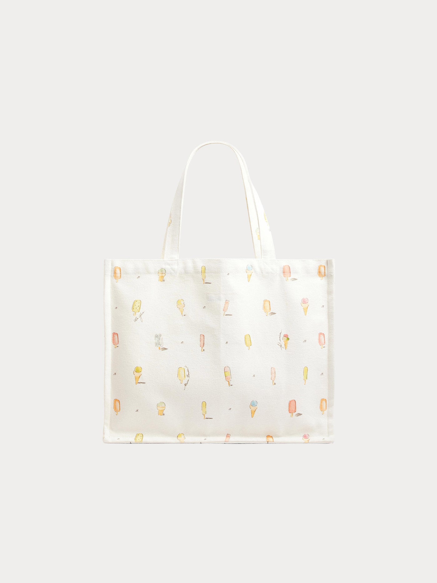 Emiko reversible tote bag with ice-cream print