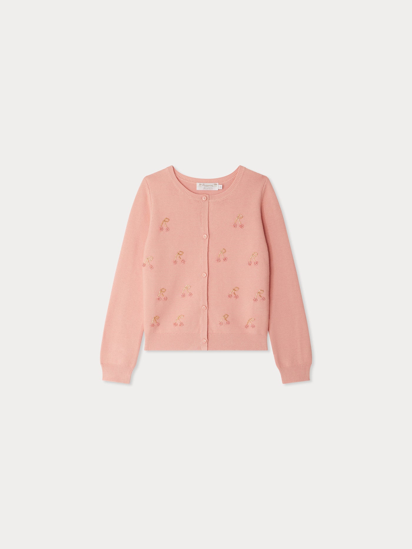 Dounia cardigan with pearl cherry embroideries