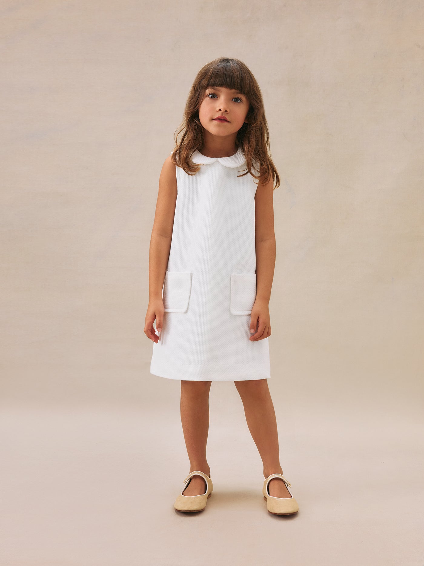 Evangeline dress in cotton pique