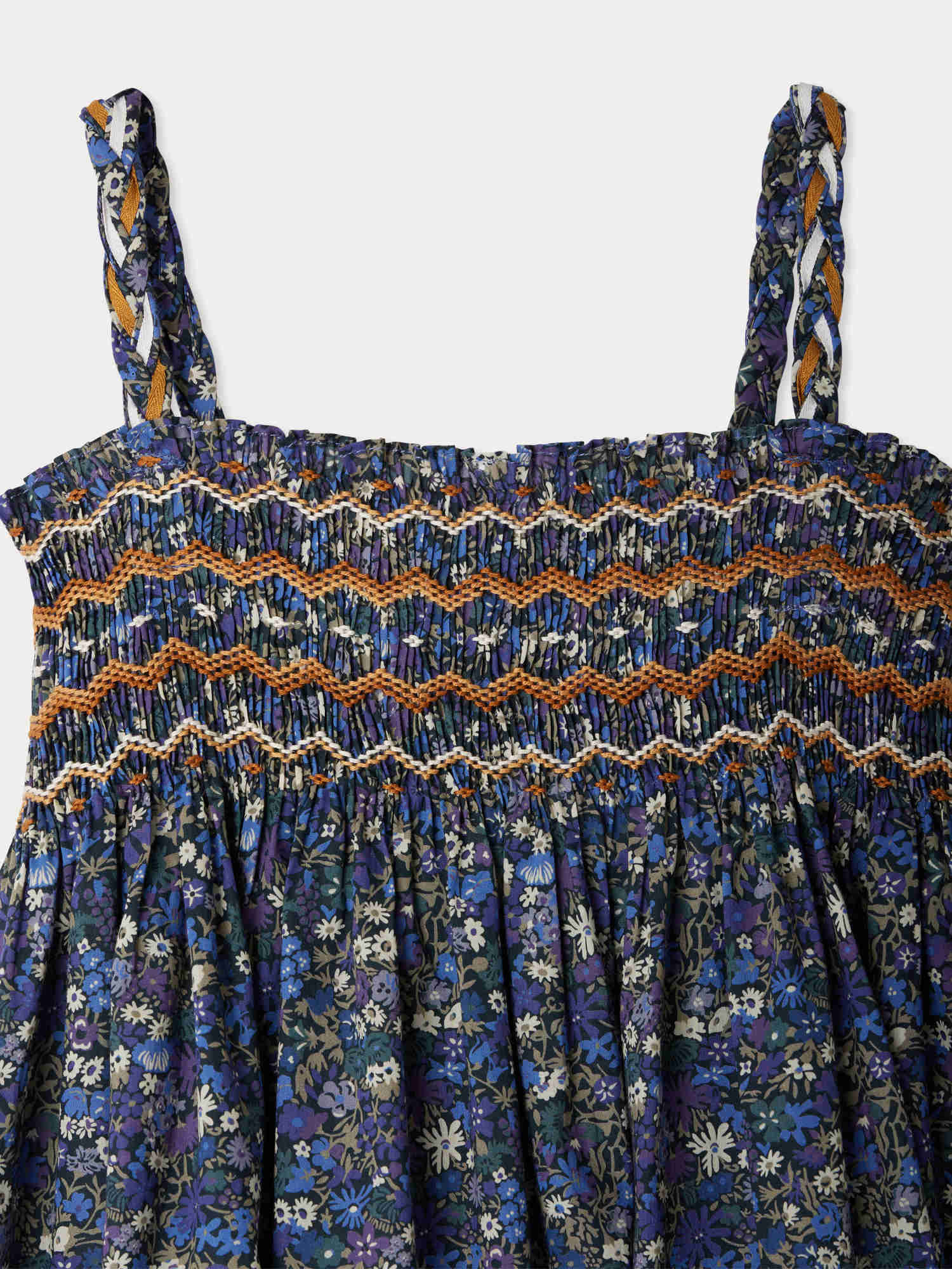 Efrances smocked dress made with Liberty fabrics • Bonpoint